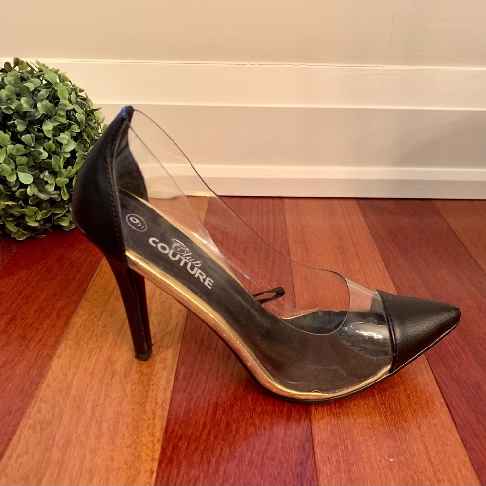 Pointy Toe Transparent Pump - Picture 4 of 5